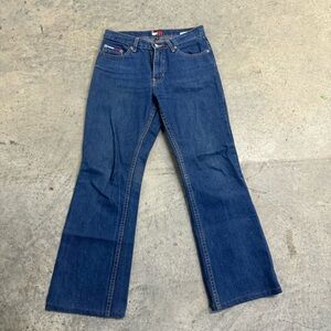 Tommy Hilfiger Vintage Bootcut‎ Blue Denim Jeans Size 5 Classic Designer Y2k